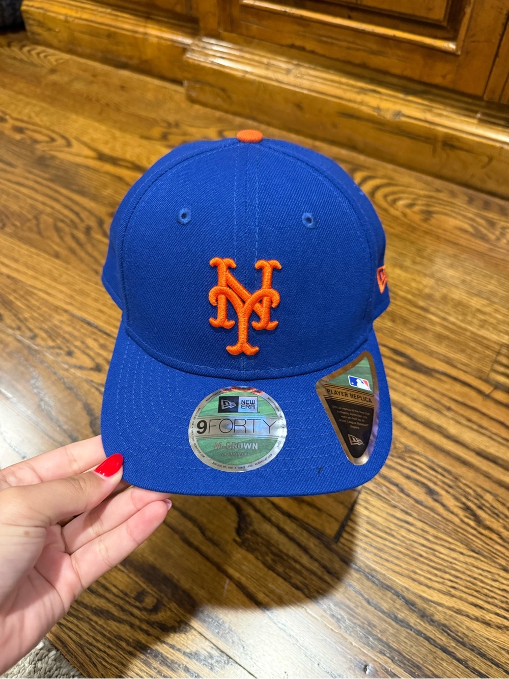 New Era Royal Blue New York Mets 9FORTY Cap with Orange Logo
